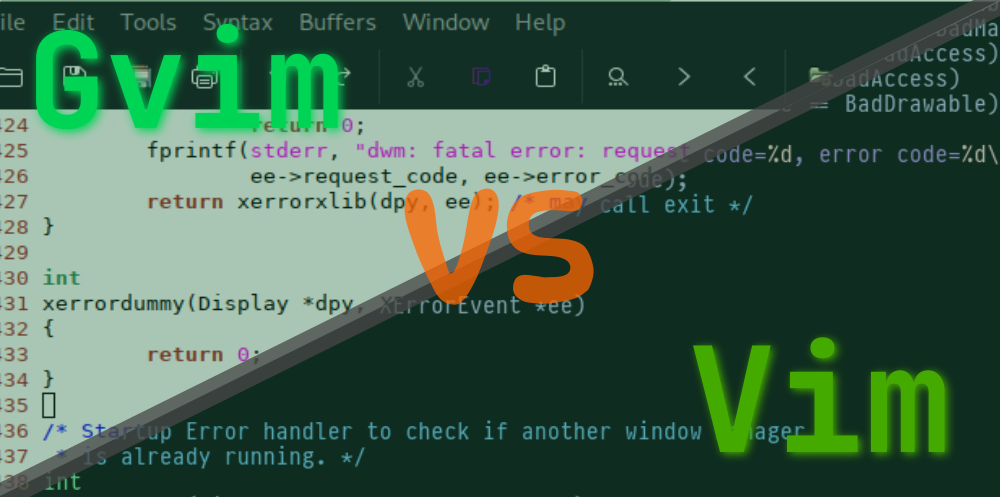 Vim vs Gvim | Which one should you use?
