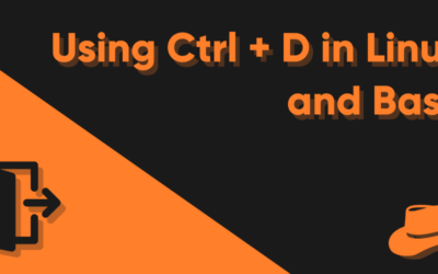 Using Ctrl + D in Linux and Bash