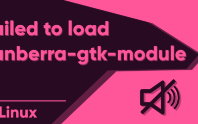Failed to load canberra-gtk-module