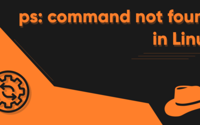 ‘ps: command not found’ in Linux